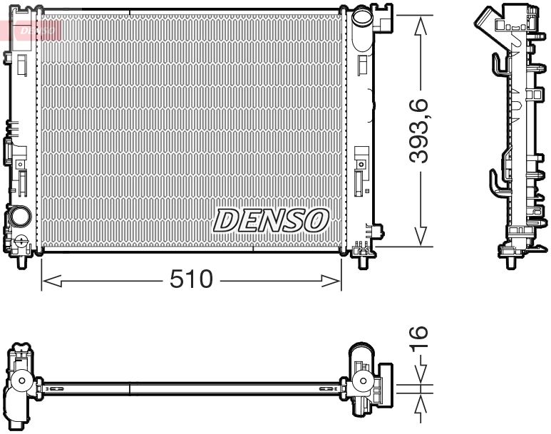 Kühler, Motorkühlung DENSO DRM46103