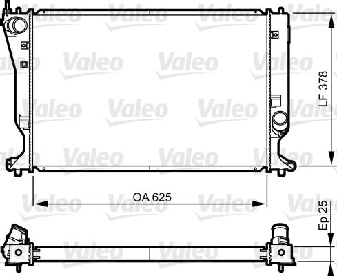 Kühler, Motorkühlung VALEO 735574