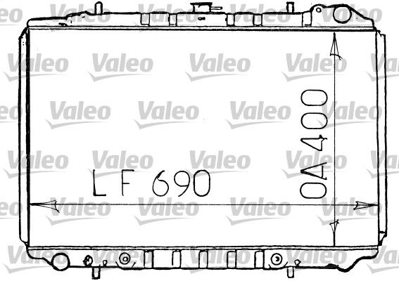 Kühler, Motorkühlung VALEO 731134