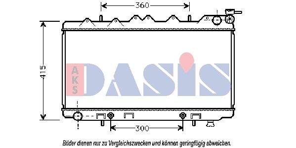 Kühler, Motorkühlung AKS DASIS 070180N