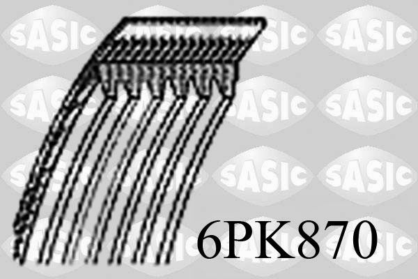 Keilrippenriemen SASIC 6PK870