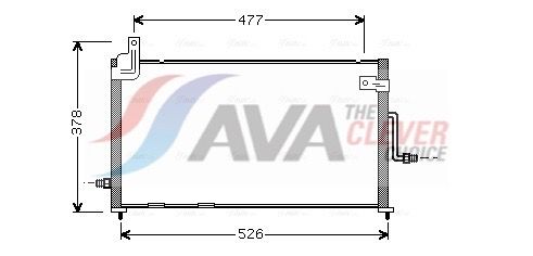 Kondensator, Klimaanlage AVA QUALITY COOLING DW5044