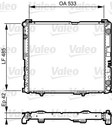 Kühler, Motorkühlung VALEO 732591