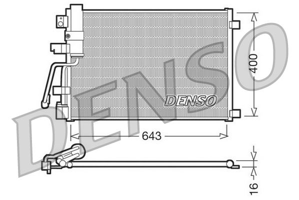 Klimakondensator Klimakühler Denso DCN46003
