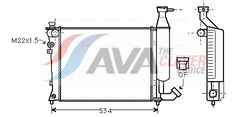 Kühler, Motorkühlung AVA QUALITY COOLING CNA2149