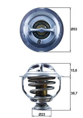 Thermostat, Kühlmittel MAHLE TX12395D