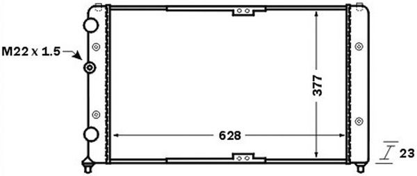 Kühler, Motorkühlung MAHLE CR1535000S