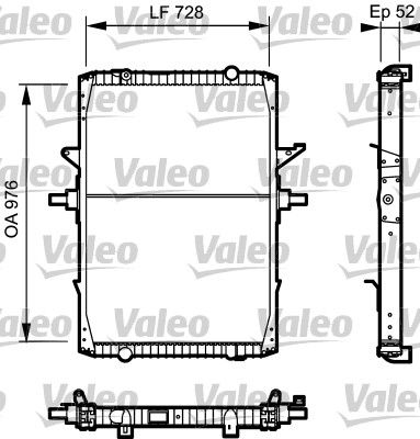 Kühler, Motorkühlung VALEO 732572