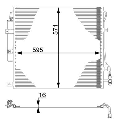 Kondensator, Klimaanlage MAHLE AC760000S