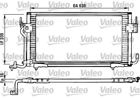 Kondensator, Klimaanlage VALEO 816984