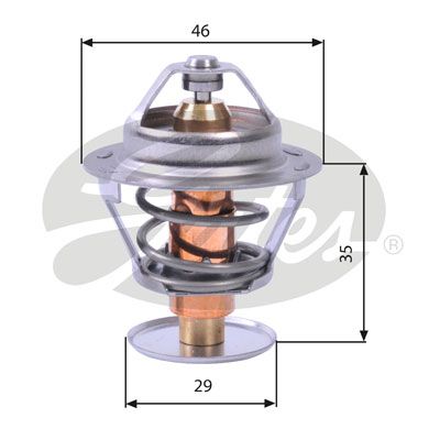 Thermostat, Kühlmittel GATES TH10482G1