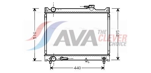 Kühler, Motorkühlung AVA QUALITY COOLING SZ2047