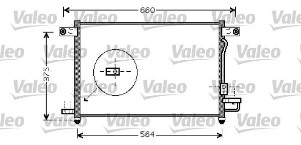 Kondensator, Klimaanlage VALEO 818061