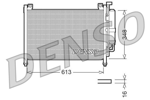 Kondensator, Klimaanlage DENSO DCN44002