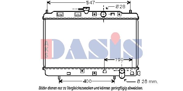 Kühler, Motorkühlung AKS DASIS 100021N