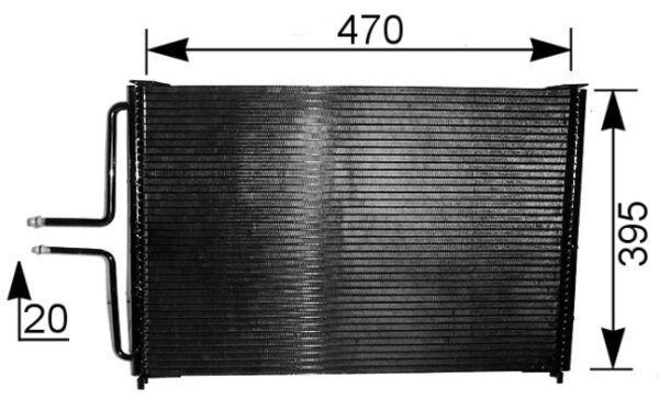 Kondensator, Klimaanlage MAHLE AC222000S