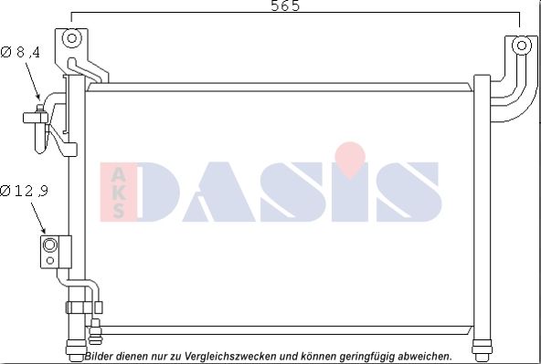 Kondensator, Klimaanlage AKS DASIS 092062N