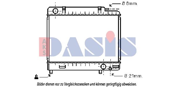 Kühler, Motorkühlung AKS DASIS 120050N