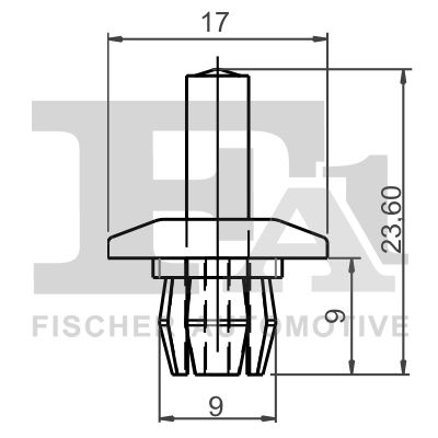 Clip, Zier-/Schutzleiste FA1 11-20013.5
