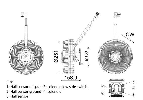 Kupplung, Kühlerlüfter MAHLE CFC275000P