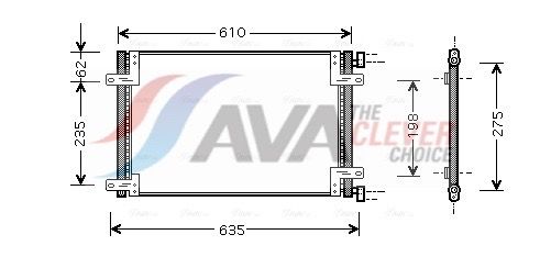 Kondensator, Klimaanlage AVA QUALITY COOLING FT5255