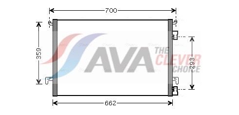 Kondensator, Klimaanlage AVA QUALITY COOLING OLA5334