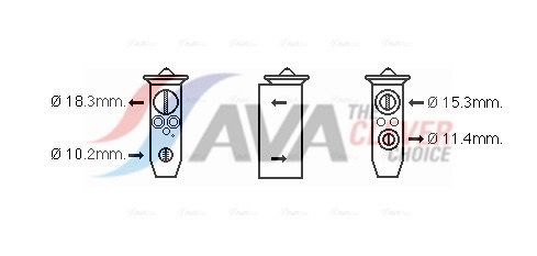 Expansionsventil, Klimaanlage AVA QUALITY COOLING DN1359