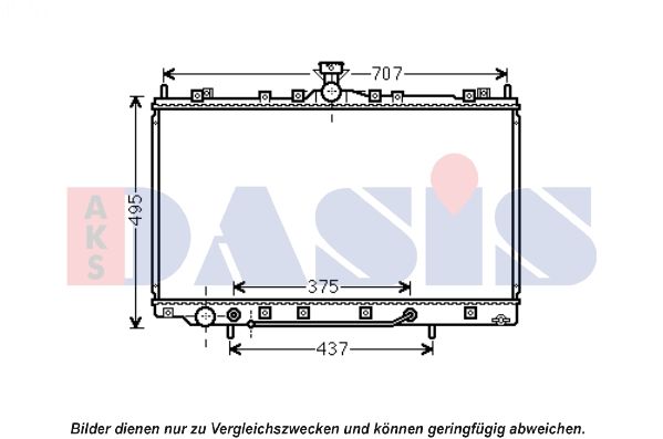 Kühler, Motorkühlung AKS DASIS 140103N
