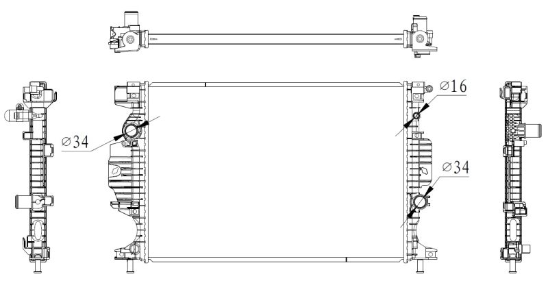 Kühler, Motorkühlung NRF 59284