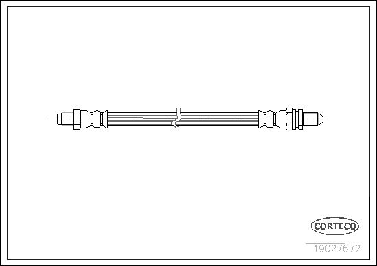 Bremsschlauch CORTECO 19027672