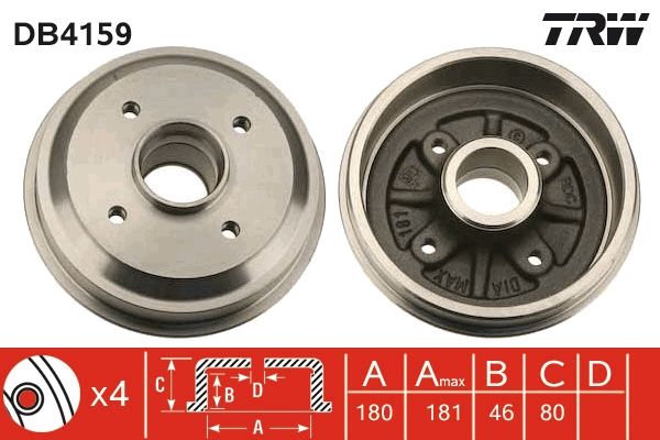 Bremstrommel TRW db4159