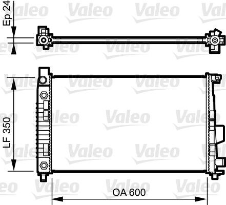 Kühler, Motorkühlung VALEO 732897