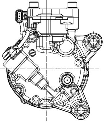 Kompressor, Klimaanlage MAHLE acp 601 000p