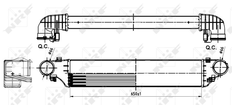 Ladeluftkühler NRF 30164A