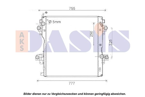 Kühler, Motorkühlung AKS DASIS 210231N