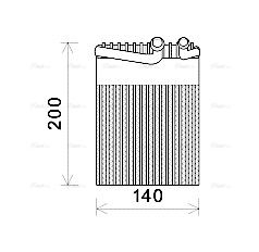 Verdampfer, Klimaanlage AVA QUALITY COOLING msv554