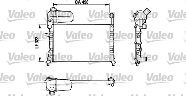 Kühler, Motorkühlung VALEO 811070