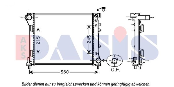 Kühler, Motorkühlung AKS DASIS 080109N