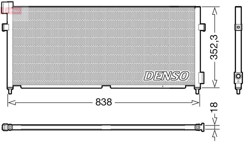 Kondensator, Klimaanlage DENSO DCN99052