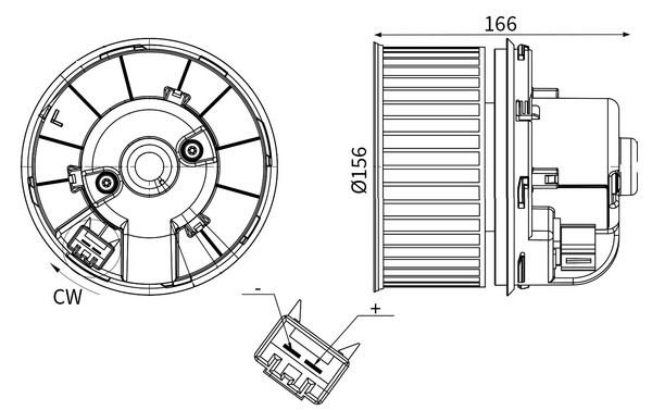 Innenraumgebläse MAHLE AB245000S