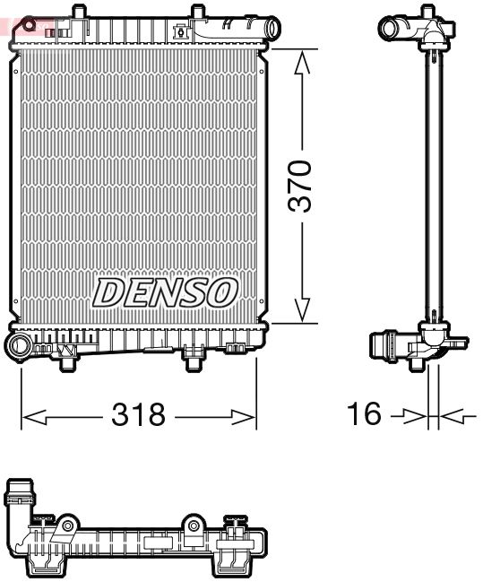 Kühler, Motorkühlung DENSO DRM07062