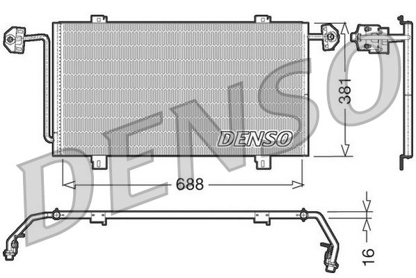 Kondensator, Klimaanlage DENSO DCN23023