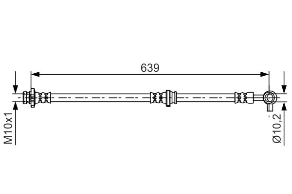 Bremsschlauch BOSCH 1 987 481 696