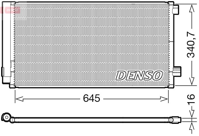 Klimakondensator Klimakühler Denso DCN06020
