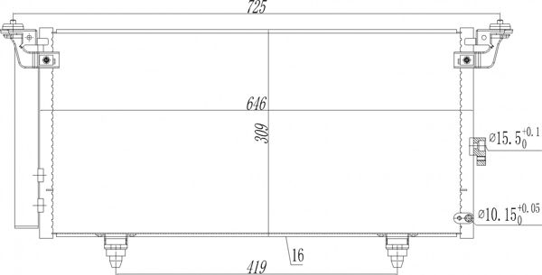 Kondensator, Klimaanlage HART 621 615
