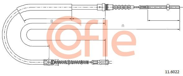Seilzug Feststellbremse COFLE 11.6022