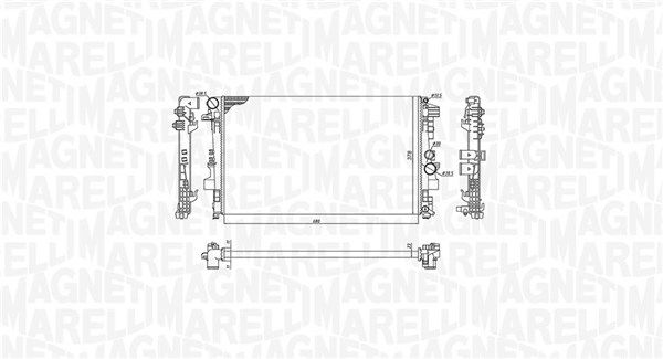 Kühler, Motorkühlung MAGNETI MARELLI 350213955000