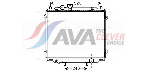 Kühler, Motorkühlung AVA QUALITY COOLING HY2145