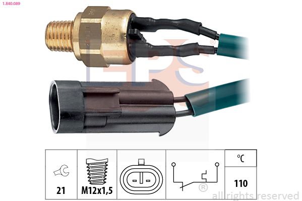 Temperaturschalter, Kühlmittelwarnlampe EPS 1.840.089
