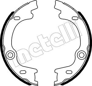Bremsbackensatz, Feststellbremse METELLI 53-0505